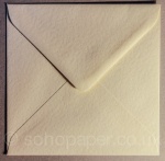 Hammer Embossed Ivory  Envelopes 155 x 155mm 100gsm